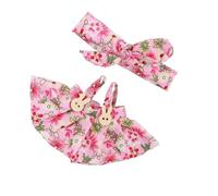 SueaLe Elegant Doll Dress For Plush Dolls 17cm Figure Dolls Clothes With Bowknot Hairband And Skirt Great For Children Gifting Doll Outfits Collector