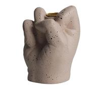 SueaLe Funny Middle Finger Candle Holder Party Resin Novelty Gesture Hand Candle Light Holder Candle Holder Base Room Decor