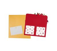 SueaLe Handmade Poinsettia Paper Carving Christmas Greeting Cards With Envelope For Kid Adult Men Women Festival Celebration Christmas Cards