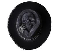 SueaLe Handmade Skull Cowboy Hat Unique And Trendy Headpiece For Cosplay Masquerade Skull Cowboy Hat Party Celebrations Halloween Costume