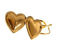 SueaLe Heart Photo Locket Rings Multifuntional Open Designs Stylish Love Expression Jewelry For Fashion Women Daily Wear