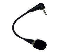 SueaLe Metal Computer Microphone Double Channel Auditory Input For Online Meeting Podcast Gaming 3.5mm Port Wide Compatibility Bendable Microphone