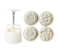 SueaLe Mooncake Mould, 150g/200g Flower Shape Plastic Mooncake Molds Moon Cake Mold DIY Baking Accessories Kitchen Tools for Mid-Autumn Festival