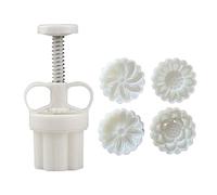 SueaLe Mooncake Mould, 20g Cute Flower Shape Mooncake Molds Moon Cake Mold DIY Baking Accessories Kitchen Gadget for Mid-Autumn Festival