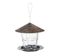 SueaLe Round Foldable Outdoor Bird Feeder Large Capacity Easy to Clean ABS Build for Backyard Garden Camping Wildlife Feeder