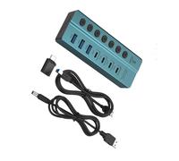 SueaLe USB3.0 Splitter 7 Port USB USB3.0 Charging With Individual Switches Power Adapter For PC Laptop Accessories USB With Individual Control