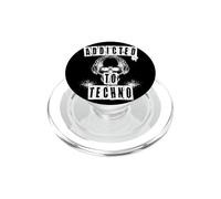 Süchtig nach Techno Musik Saying Motif PopSockets PopGrip for MagSafe