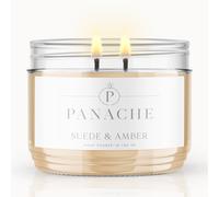 Suede & Amber Double Wicked Scented Candle