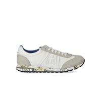 Suede and Fabric Sneaker with Logo - male - Premiata - Sneakers - White - 7 UK - Shoes 7 UK