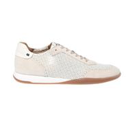 Suede and Perforated Leather Sneaker - male - Baldinini - Sneakers - Beige - 6 UK - Shoes 6 UK