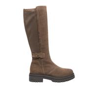 Suede and Technical Fabric Boots - female - Nerogiardini - High Boots - Brown - 5 UK - Shoes 5 UK