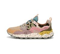 Women's Yamano 3 Light Mustard Grey Cipria Suede & Nylon Trainers - Mus / 39