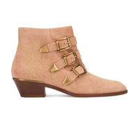 Suede Ankle Boot - unisex - Chloé - Cowboy & Biker Boots - Pink - 4 UK - Shoes 4 UK