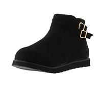 Suede Ankle Boots Women's Winter Boots Western Boots Flat Boots Slip On Boots Short Boots Non-Slip Hiking Shoes Trekking Shoes Ankle Boots Booties Work Boots Casual Shoes, black, 6 UK