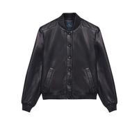 Suede Bomber Jacket - female - Brooks Brothers - Leather Jackets - Blue - XL - Jackets XL