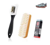Suede Brush,3 PCS Suede & Nubuck Brushes 4 Sided Shoe Cleaner,Suede Cleaning Kit Boot Cleaner Suede Shoe Cleaner Suede Eraser And Brushfor Clean Decontamination Cleaning Tools with Eraser