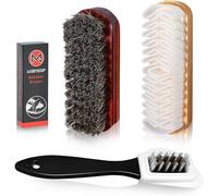 Suede Brush and Nubuck Cleaner Kit, 4 Pcs Multifunctional Cleaning Brushes for Shoes, Boots and Leather