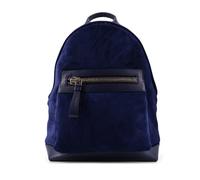 Suede Buckley Backpack - male - Tom Ford - Backpacks - Blue - ONE SIZE - Bags ONE SIZE