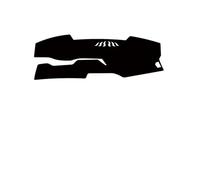 Suede Car Dashboard Cover Avoid Light Pad Cover Dash Mat Protective LHD RHD For Changan UNI-V For UNI V 2022 2023 Protect Interior(Black Black)