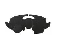 Suede Car Dashboard Cover Dash Mat Dash Board Pad Carpet For EcoSport 2013 2014 2015 2016 2017 Dashboard Decoration(Black Red)