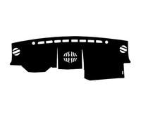 Suede Car Dashboard Cover Sun Shade Protective Mat Avoid Light Pad For Toyota Prado 2010-2016 Dashboard Accessories(Black Red,With Horn)