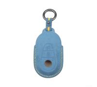Suede Car Key Case Cover for Mercedes W206 W223 S350 C260 C300 S400 S450 | Soft Luxury Remote Holder with Embossed Buttons, Snug Fit Protective Shell for C-Class and S-Class Keys, 12x5x8cm(E)