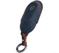 Suede Car Key Case Cover for Mercedes W206 W223 S350 C260 C300 S400 S450 | Soft Luxury Remote Holder with Embossed Buttons, Snug Fit Protective Shell for C-Class and S-Class Keys, 12x5x8cm(C)