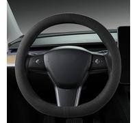 Suede car Steering Wheel Cover, Suitable for Tesla Model 3 / Tesla Model Y