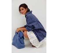 Suede Caravan Tote at Free People in Denim - female