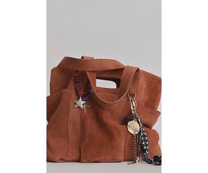 Suede Caravan Tote at Free People in Saddle - female