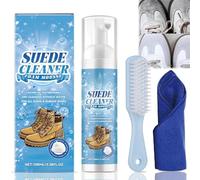 Suede Cleaner & Suede Shoe Cleaner with Brush & Microfiber Cloth - Restores Nubuck Shoes, Boots, Trainers, Jackets, Bags & More - Gentle Yet Effective Cleaning for Premium Fabrics