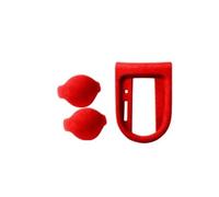 Suede Cover For Mustang 2015-2022 Center Control Gear Shift Panel Sticker Trim Auto Accessories Universal Car Interior Decor(Red Suit)