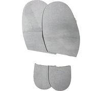 Suede Dancers Soles & Heels For MEN 2mm Thick Black/Grey With GLUE (Grey)