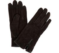 Suede Gloves with Fleece Lining and Decorative Stitching SNUGRUGS Brown S