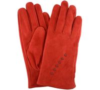 Suede Gloves with Fleece Lining and Stitch Design SNUGRUGS Red XL