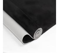 Suede Headliner Fabric with Foam Backing - Black Suede Headliner wrap Interior Material for Car/Truck/SUV/RV Roof, Home Repair/DIY Headliner Material Automotive Headliner Fabric (Black, 96"×60“)