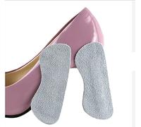 Suede Heel Grips One Size Fits All Men and Women Soft Shoe High Heel Cushion Pads for Loose Shoes Grey Color Self Adhesive Thick Heel Protector Liner for Stop Rubbing Slipping Out (Pack of 6)