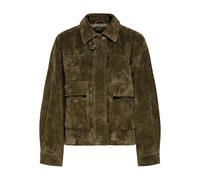 Suede jacket for women Only Kaia Vert XS