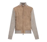 Suede jacket with wool inserts - male - Paul & Shark - Light Jackets - Beige - XL - Jackets XL