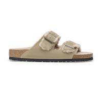Suede leather and fur sandals Birkenstock Arizona Shearling Beige 40