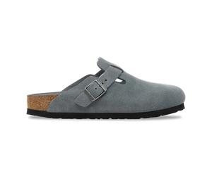 Suede leather sandals Birkenstock Boston Gris 43