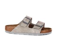 Suede Leather Sandals - female - Birkenstock - Sliders - Gray - 9 UK - Shoes 9 UK