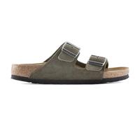 Suede leather sliders Birkenstock Arizona Vert 46 Étroit