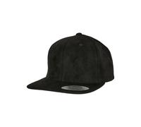 Flexfit Suede Leather Snapback Cap Black