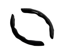 Suede Leather Steering Wheel Cover 38cm Car Steer Wheel Protector Textured Anti Slip Sweatproof Universal Decoration Accessories Steering Wheel Cover(A)