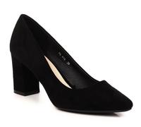 Suede pumps on the post Sergio Leone W SK403A black