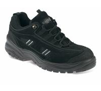 Apache AP302SM Suede Safety Trainer Black UK5 Shoe Size: UK5, Colour: UK5