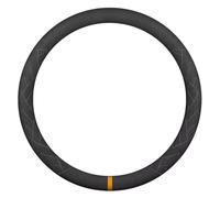 Suede Steering Wheel Cover for Ford Puma Gold Edition 2020-2026, Shape Anti-Slip Sweat Absorbent Breathable Auto Interior Accessories,Yellow-O Type