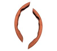 Suede Steering Wheel Cover for Subaru Outback (BR BS BT 2009-2025 2026),Segmented Soft Plush Grip,Warm Fuzzy Winter Protector,Anti-Slip Car Interior Accessories,Brown