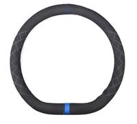 Suede Steering Wheel Cover Slim Non-Slip D-Shape Round Breathable Sweat Absorbing Flip Fur Handlebar Four Season Universal Steering Wheel Cover(Style6)